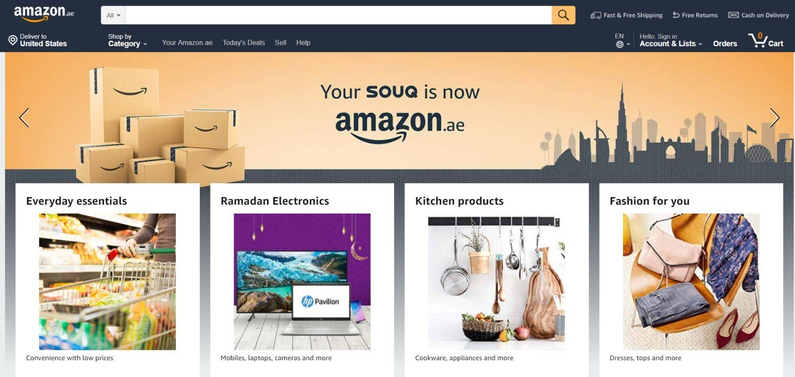 Amazon banner