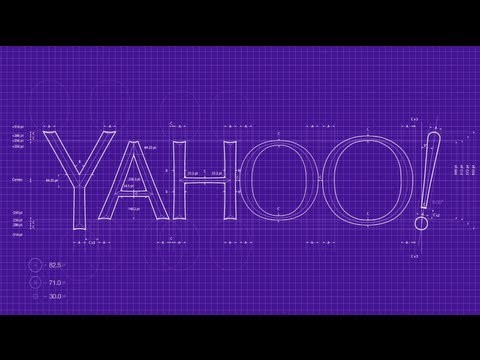 yahoo logo blue print